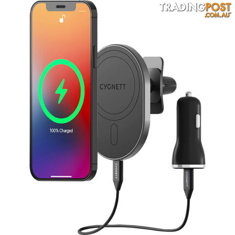 CYGCVWC MAGHOLD 15W CAR VENT WIRELESS CHARGER MAGSAFE - photo 4 of 5