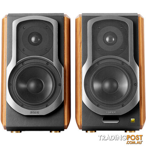 S1000MKII 120W BLUETOOTH STUDIO SPEAKERS ACTIVE BOOKSHELF BROWN - photo 2 of 7