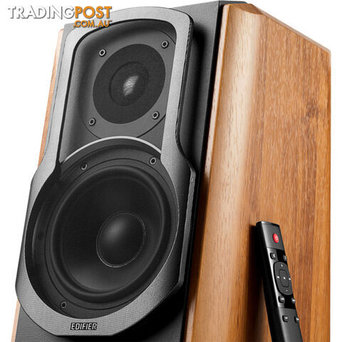 S1000MKII 120W BLUETOOTH STUDIO SPEAKERS ACTIVE BOOKSHELF BROWN - photo 3 of 7
