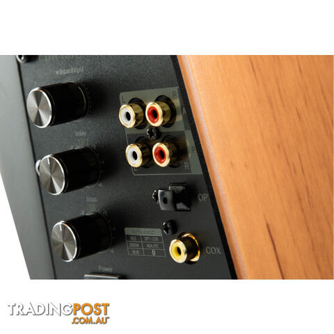 S1000MKII 120W BLUETOOTH STUDIO SPEAKERS ACTIVE BOOKSHELF BROWN - photo 5 of 7