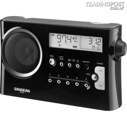PRD4BK AM/FM PORTABLE RADIO BLACK
