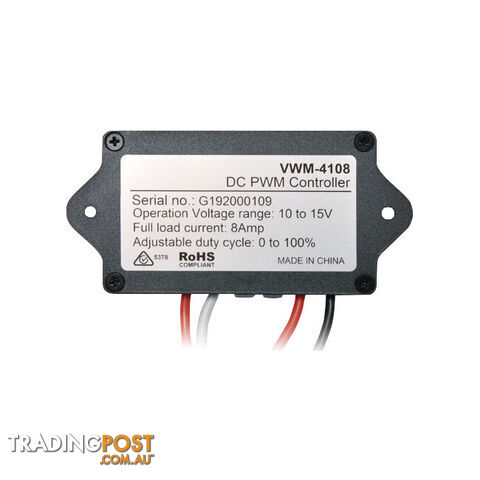 VWM4108 12V 8A PWM MOTOR SPEED LIGHT DIMMER CONTROLLER - photo 3 of 3