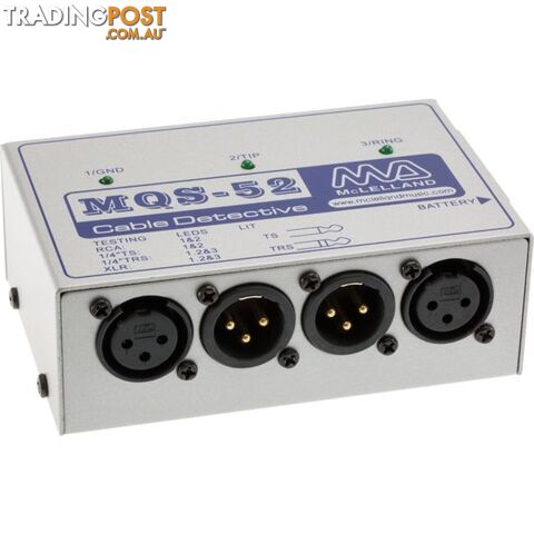 MQS52 MICROPHONE CABLE TESTER XLR RCA 6.3MM MIDI 5PIN