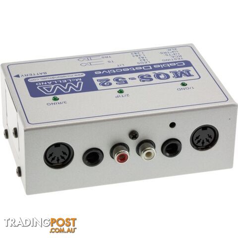 MQS52 MICROPHONE CABLE TESTER XLR RCA 6.3MM MIDI 5PIN - photo 2 of 2