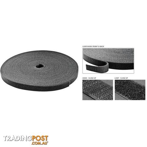 VCT19-25MT 19MM HOOK & LOOP VELCRO-25M PRO CABLE TIE-PER ROLL (25)