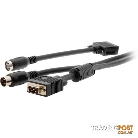 LC1510 3M M/M VGA + DIN13 LEAD FOR PASSING WALL 2PCS PER SET