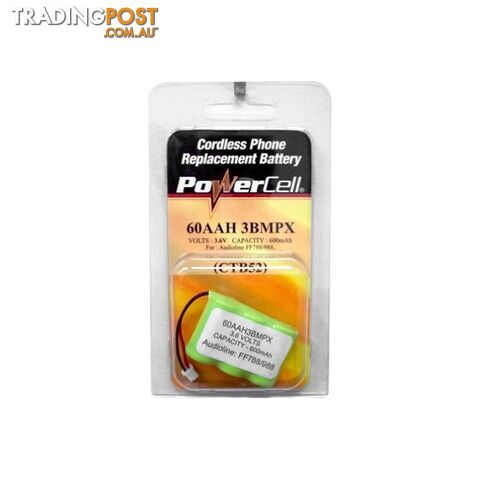 CTB52 3.6V NIMH 600MAH PHONE BATTERY REPLACES AUDIOLINE FF-788/888
