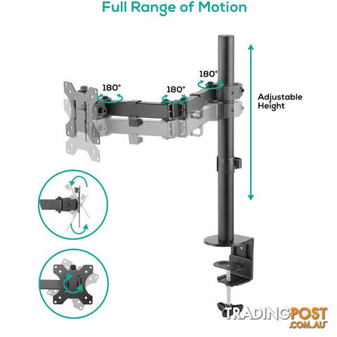 SC01K ACTIVIVA SINGLE MONITOR ARM DOUBLE JOINT - photo 3 of 12