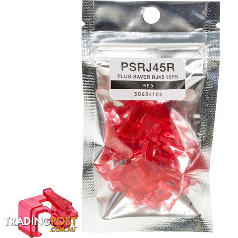 PSRJ45R PLUG SAVER RJ45 10PK RED