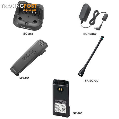 IC41PRO IP67 80CH UHF HAND HELD RADIO 5W ICOM MADE IN JAPAN - photo 4 of 4