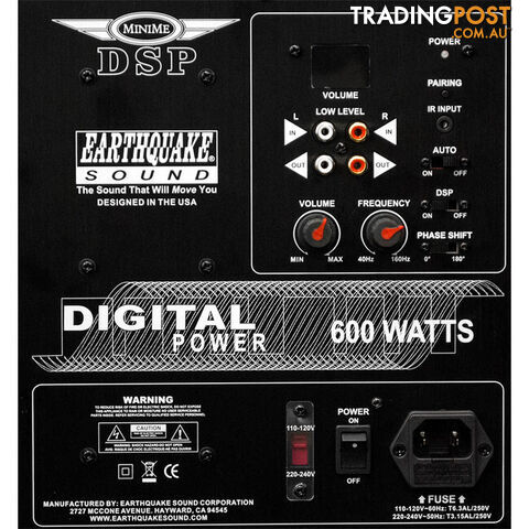 MINIMEDSPP12 12" POWERED SUBWOOFER DSP AMPLIFIER AND SLAPS M12