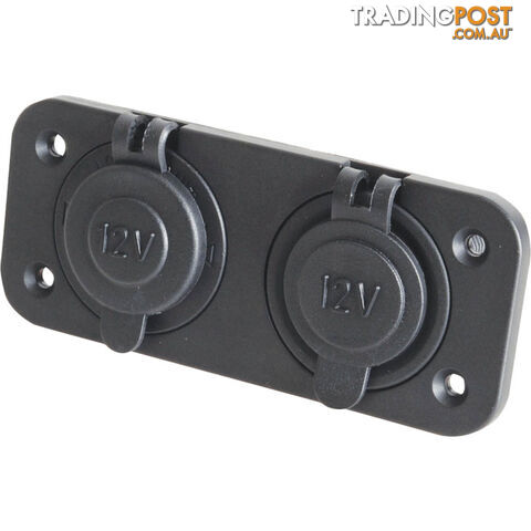 PS2022 DUAL CIG. SOCKETS MARINE GRADE 10A PANEL/ SURFACE MOUNT