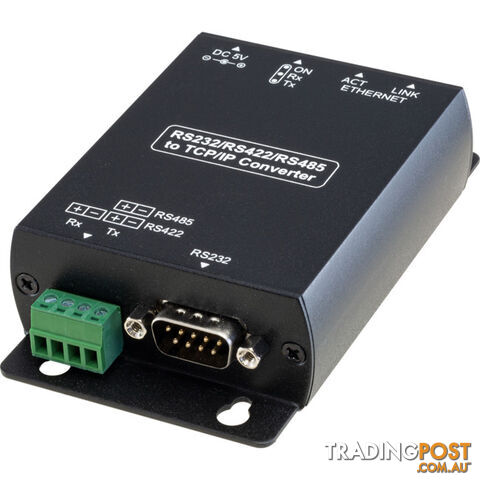 RS007 RS232 RS485 RS422 TO TCP IP BI-DIRECTIONAL CONVERTER