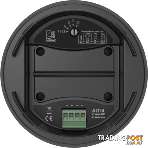ALTI4/W AUDAC 4" PENDANT SPEAKER 16 OHM / 100V / 30W - photo 4 of 4