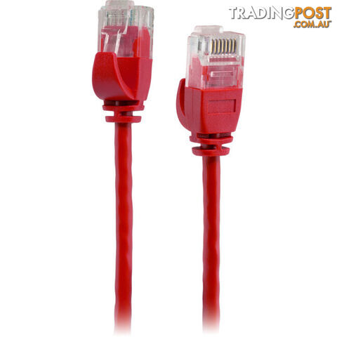 LC6SL0300RD 3M SLIM CAT6 PATCH LEAD RED ULTRA THIN