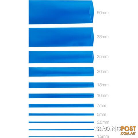 HS7.0BLU 7.0MMX1.2M HEAT SHRINK - BLUE HSBL135
