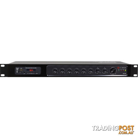 PAX60 RMS 60W CLASS D PA AMPLIFIER 4OHM OR 100V OUTPUT MP3 BT FM