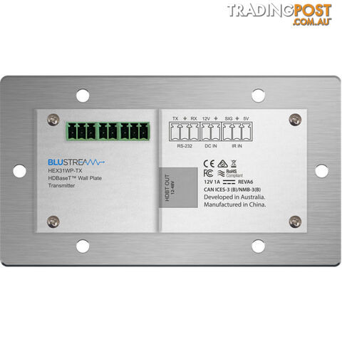 HEX31WPWTX 2 XHDMI AND1-USB-C WALL PLATE HDBASET-TX - MANUAL / AUTO