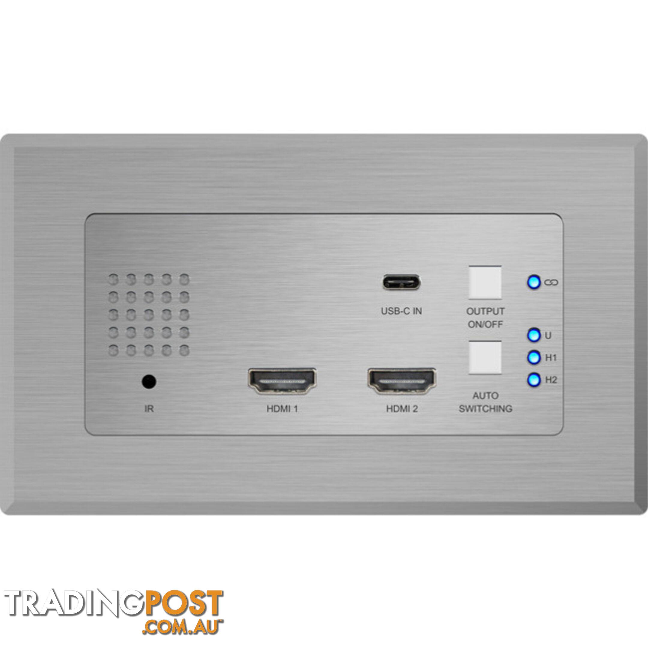 HEX31WPWTX 2 XHDMI AND1-USB-C WALL PLATE HDBASET-TX - MANUAL / AUTO