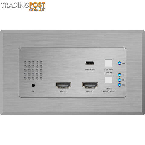 HEX31WPWTX 2 XHDMI AND1-USB-C WALL PLATE HDBASET-TX - MANUAL / AUTO