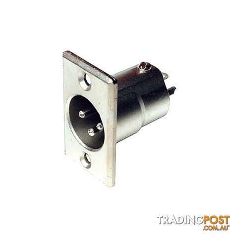 PD5348 3 PIN PANEL XLR PLUG (AC3MPNZ) METAL RECTANGULAR