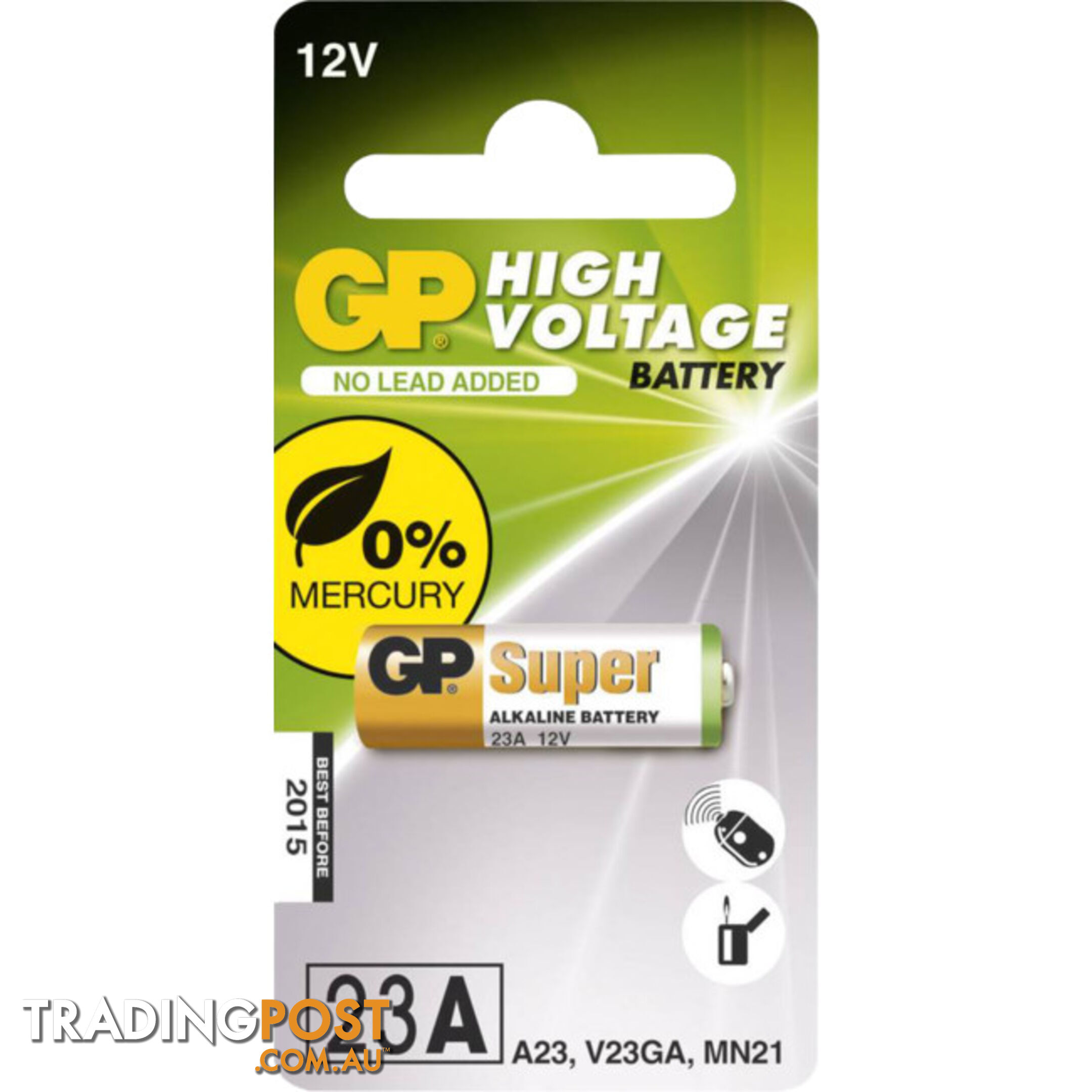 23AEGP 12V ALKALINE BATTERY - GP 1PK (GP23A)