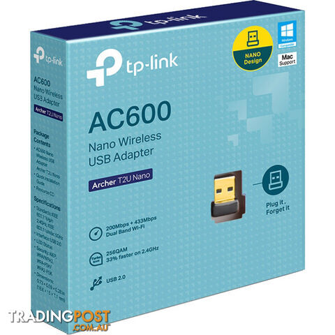 T2UNANO AC600 DUAL BAND NANO ADAPTER ARCHERT2UNANO - photo 5 of 10