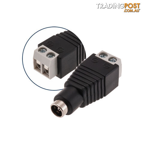 PW8050 2.1MM INLINE DC SOCKET SCREW TERMINATION