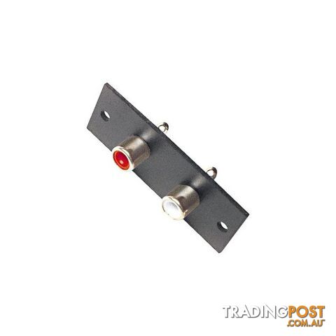 PD3501 RCA SOCKET BAKELITE PLATE 2 2X DUAL DOUBLE