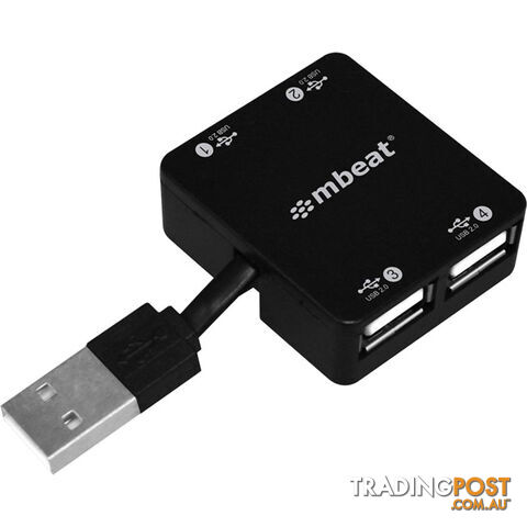 UPH110K 4 PORT SUPER MINI USB 2.0 HUB MBEAT
