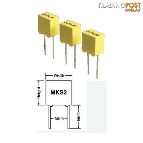MKS2.68-50 .68 63V POLYESTER CAPACITOR MKS2