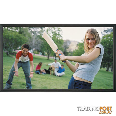 GRFF095H 95" FIXED FRAME 16 9 SCREEN FLOCKED FRAME GRANDVIEW