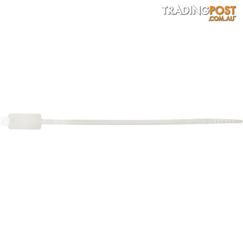 IT194NT 194MM NAME TAG / ID CABLE TIE CLEAR / NATURAL - 100 PACK - photo 2 of 2