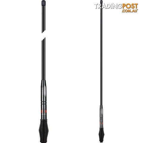 AE4702B 6.6DBI UHF AERIAL BLACK MEDIUM-DUTY SPRING GME
