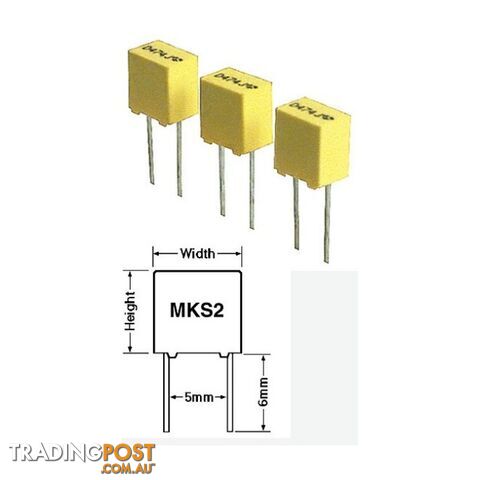 MKS2.47-63 .47 63V POLYESTER CAPACITOR MKS2