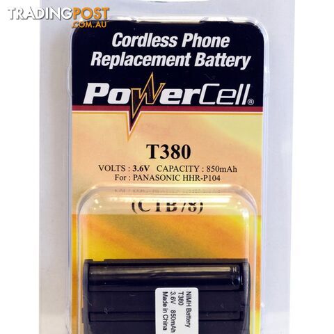 CTB78 3.6V NIMH 850MAH PHONE BATTERY REPLACES PANASONIC HHRP104