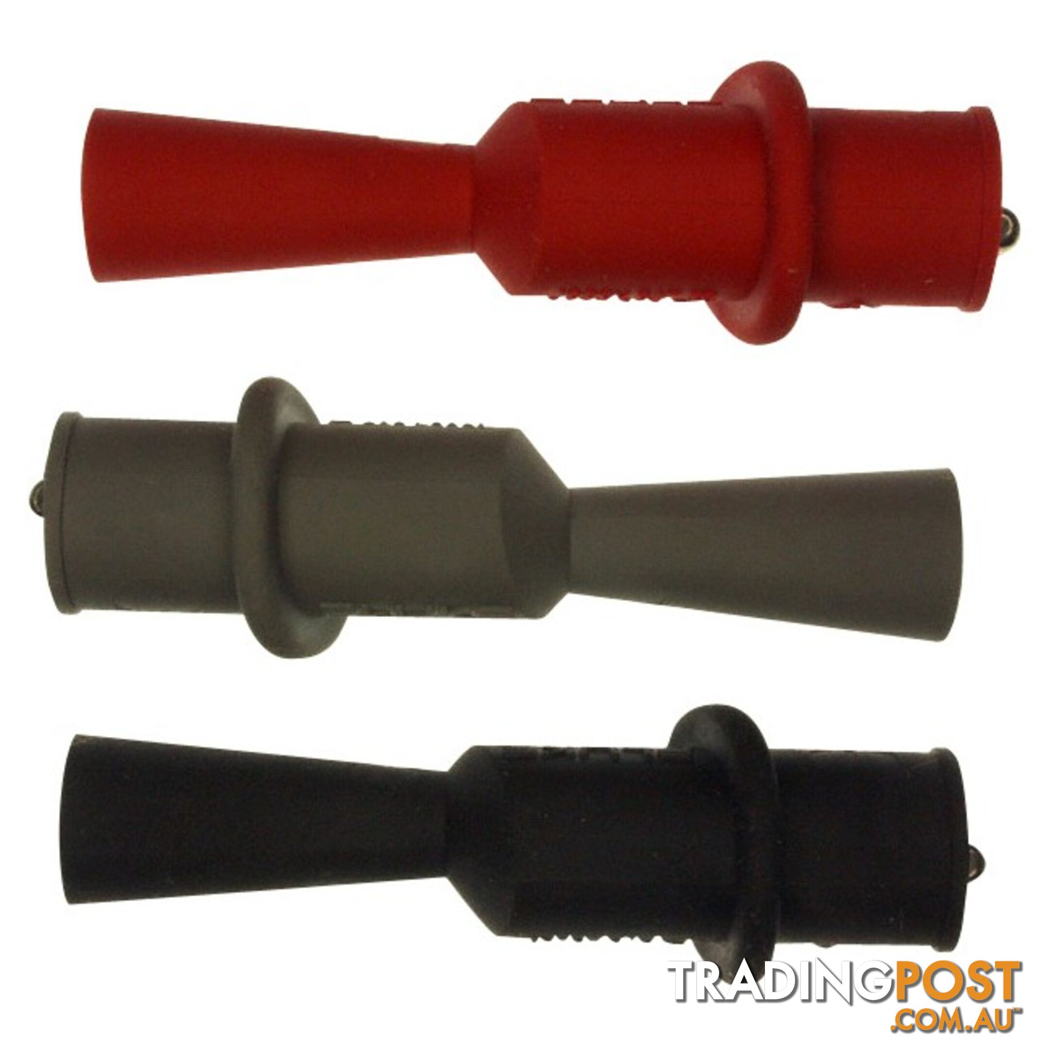 AC120 TEST LEAD CLIP ADAPTOR SET RED, GREY AND BLACK SUITS TL75