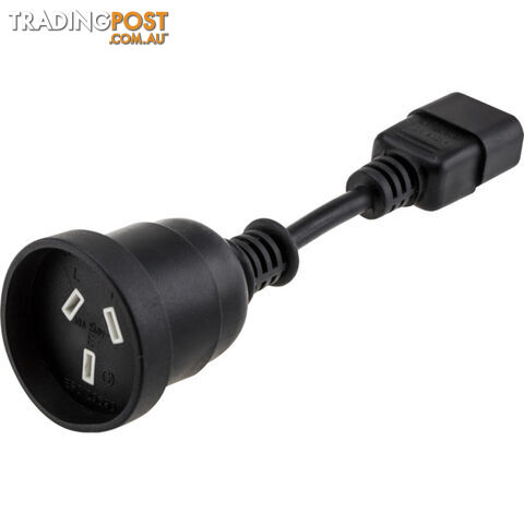 PS4100 IEC PLUG TO 240V SOCKET - 5CM LEAD - IEC-C14 SHORT UPS LEAD