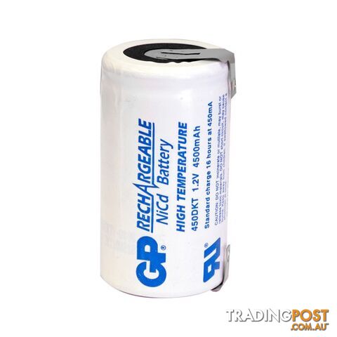 GP450DT 4500MAH 'D' CELL NICAD WITH TAGS RECHARGEABLE BATTERY GP