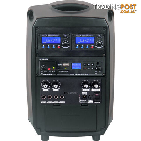 CHFOPROHH-5A FOCUS PRO 70W 6.5" PORTABLE PA 2X HANDHELD MICS-BLUETOOTH-USB - photo 4 of 6