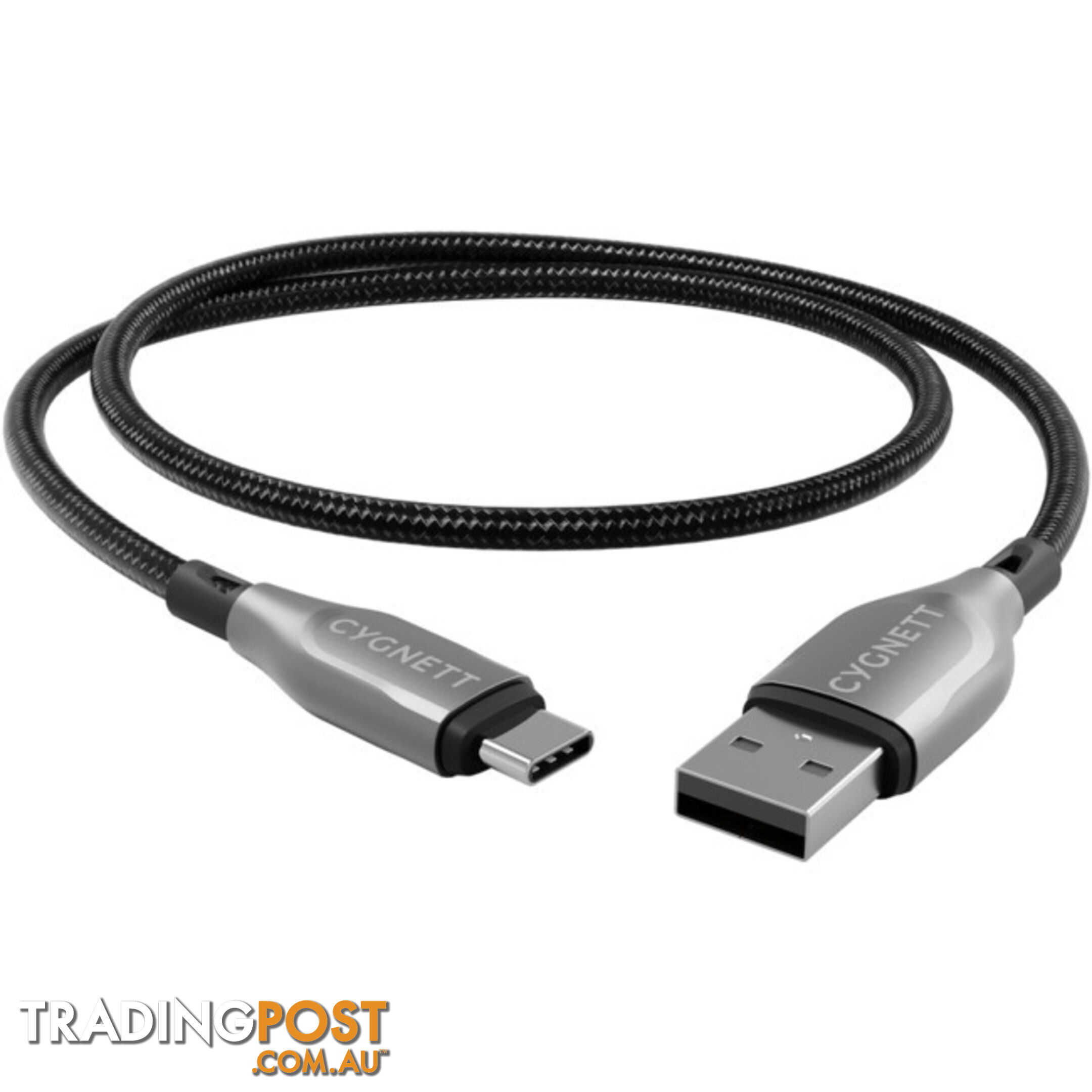 LC7876 BRAIDED USB-C TO USB-A LEAD 1M