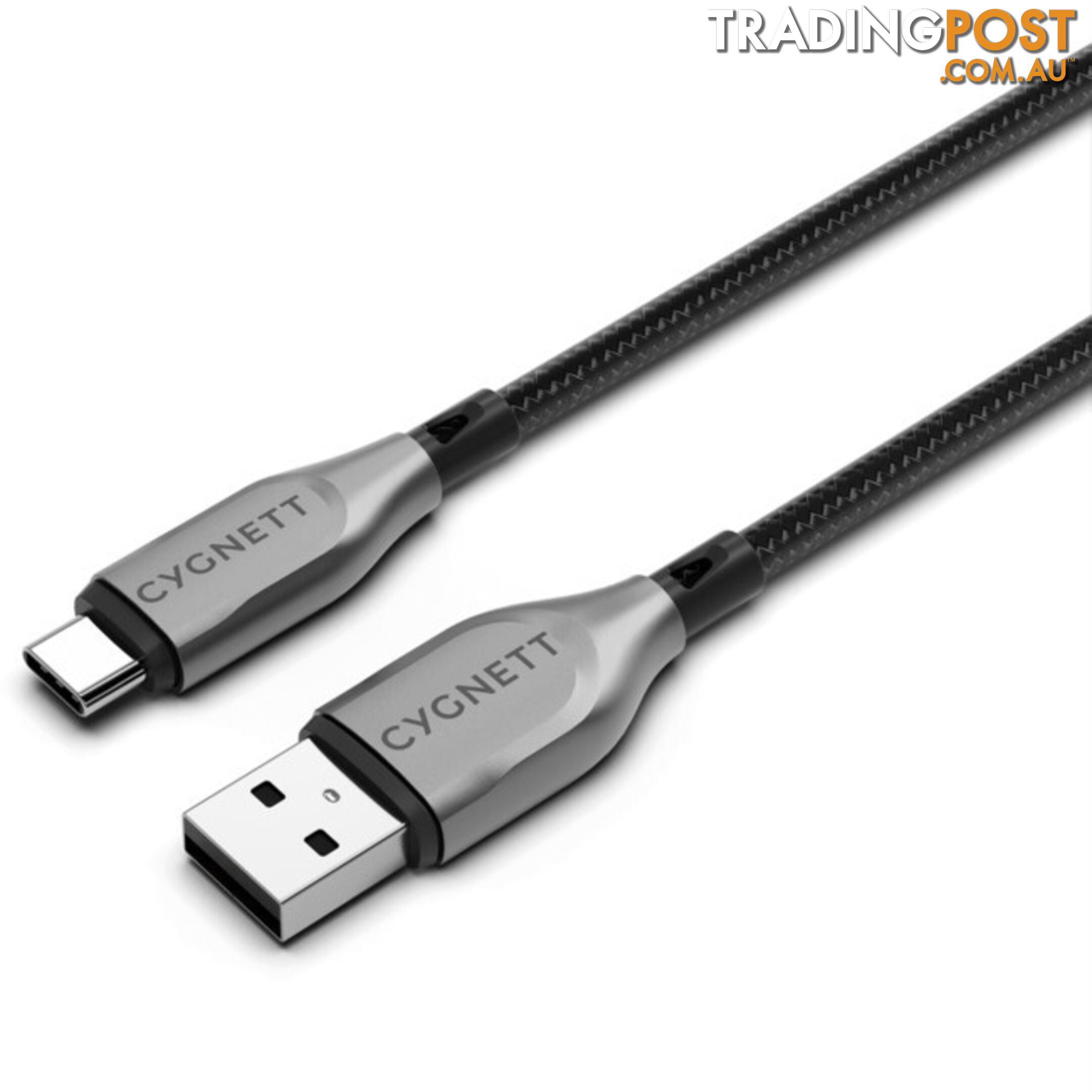 LC7876 BRAIDED USB-C TO USB-A LEAD 1M