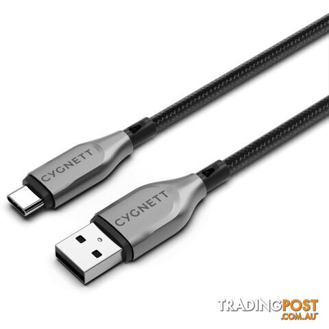 LC7876 BRAIDED USB-C TO USB-A LEAD 1M