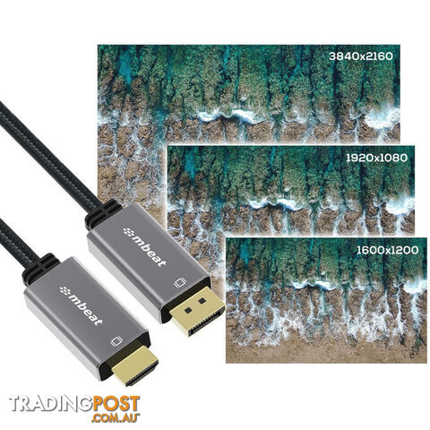 LC7980 1.8M DISPLAY PORT TO HDMI 4K TOUGHLINK - photo 4 of 5