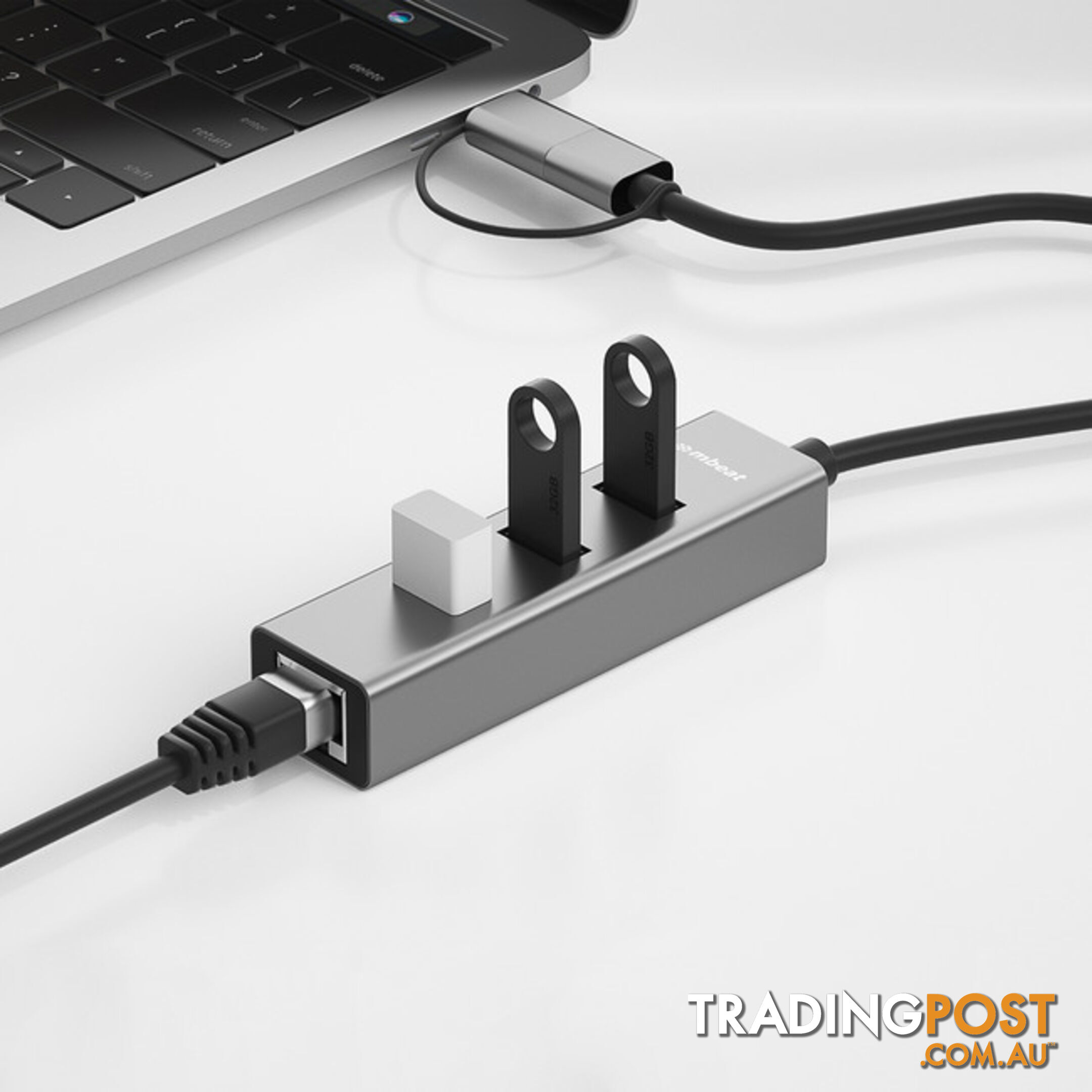 CU3HE331G 3 PORT USB3.0 HUB + GIGA LAN USB-C CONVERTER