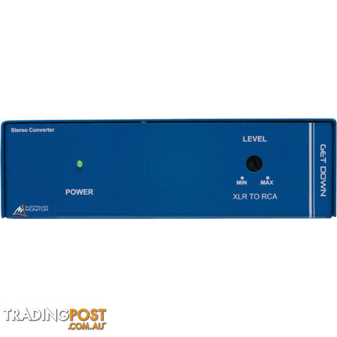 GETDOWN DUAL XLR TO RCA CONVERTER AUSTRALIAN MONITOR - photo 1 of 2