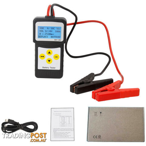 MICRO280 DIGITAL CAR BATTERY TESTER MINIMUM 30AH BATTERY CRANKING CHARGING TEST - photo 4 of 4