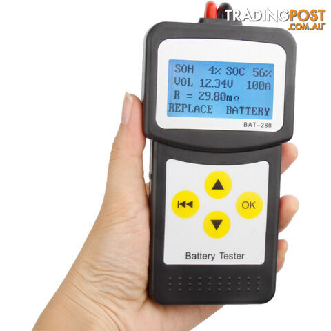 MICRO280 DIGITAL CAR BATTERY TESTER MINIMUM 30AH BATTERY CRANKING CHARGING TEST - photo 3 of 4