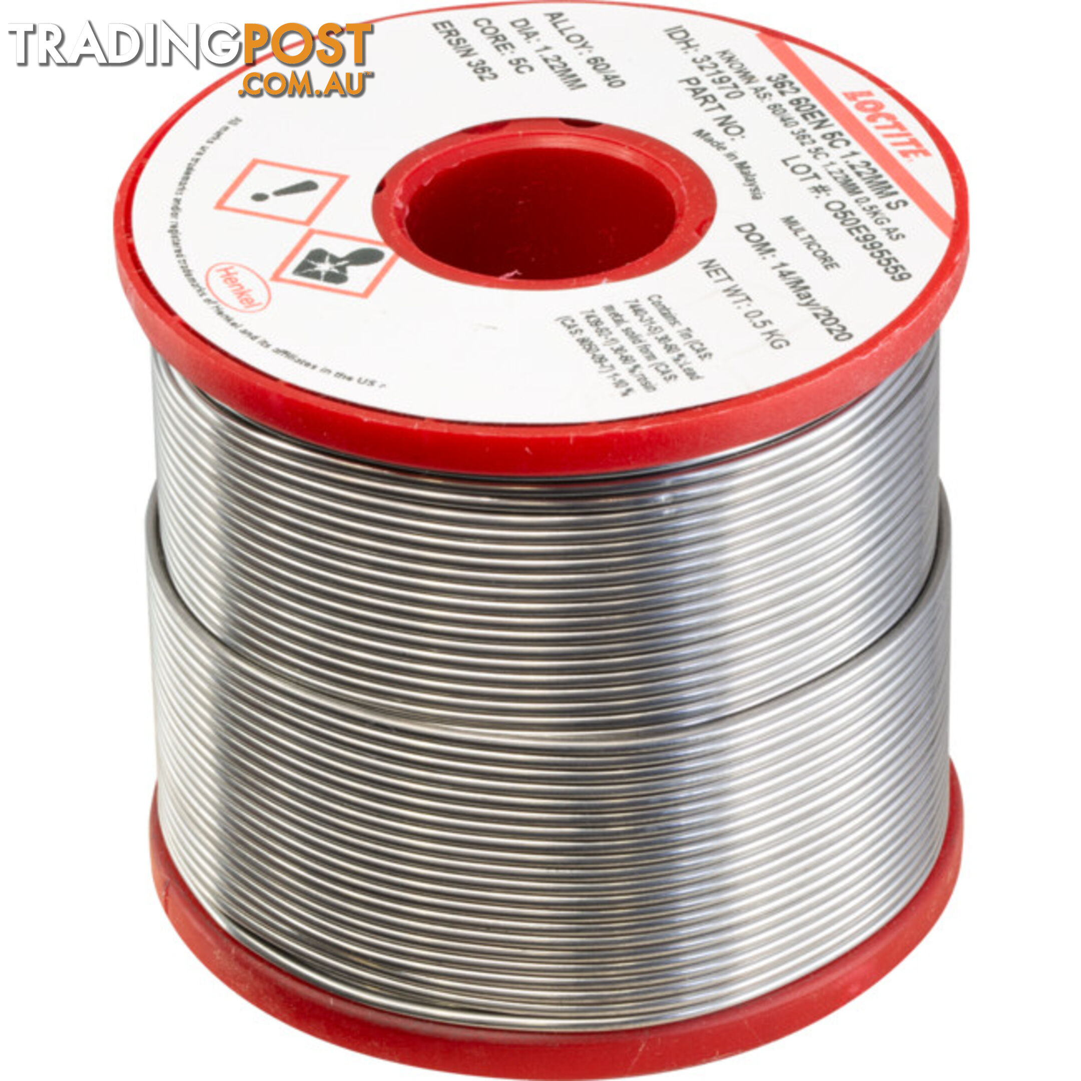 18500MCS 60/40 500G 1.22MM SOLDER 60% TIN, 40% LEAD - MULTICORE