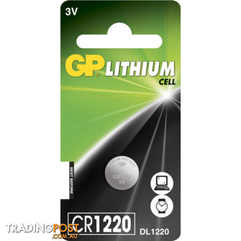 CR1220C1 3V 35MAH LITHIUM BATTERY GP